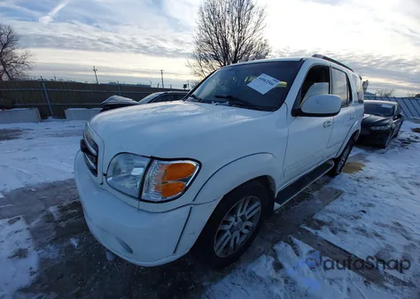 2004 Toyota Sequoia Limited V8 z USA, uszkodzony, nr VIN 5TDBT48A64S216796
